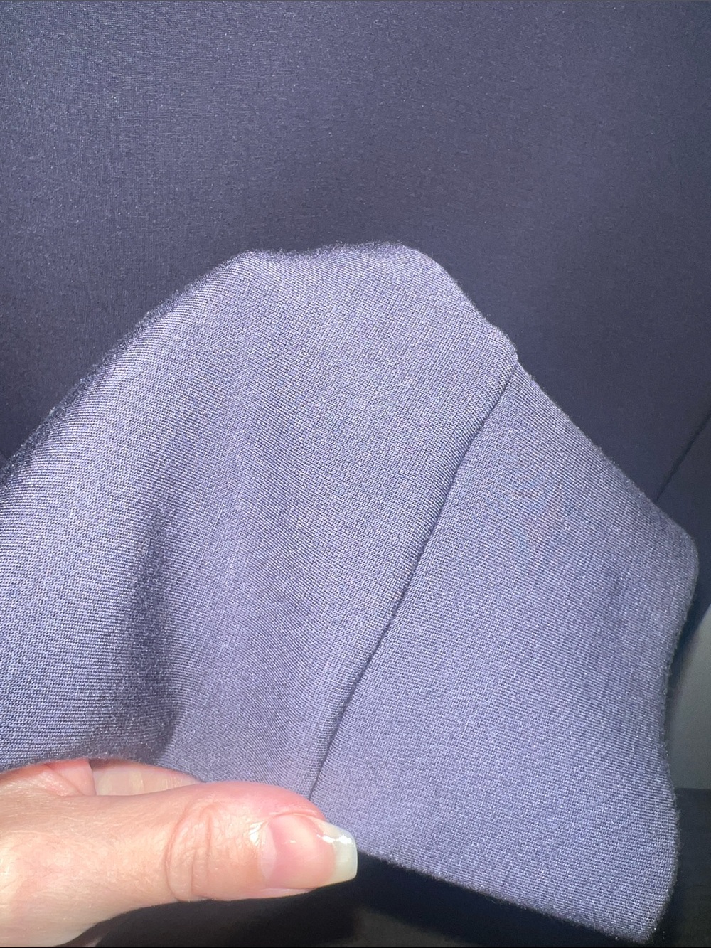 SPANX air essentials faded indigo blue grey Crewneck Sweatshirt - Picture 3 of 6
